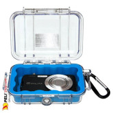 1010 Peli Micro Case Transparent Blue