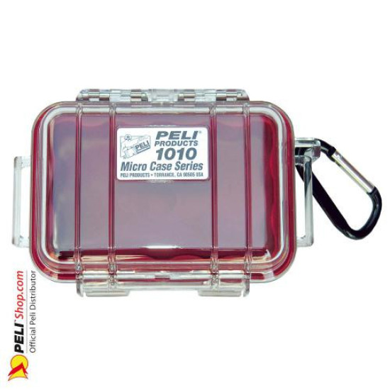 1010 Peli Micro Case Transparent Red