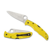 C91PYL2 Spyderco Pacific Salt 2 Plain Yellow