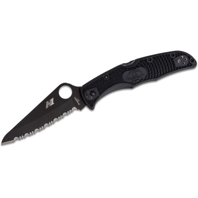 C91SBBK2 Spyderco Pacific Salt 2 Serrated Black Blade