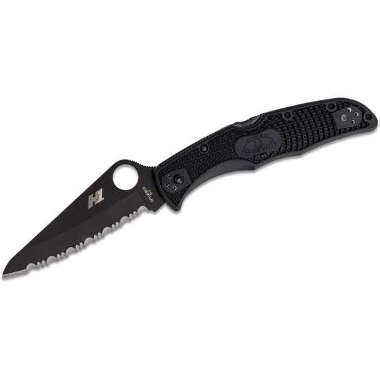 C91SBBK2 Spyderco Pacific Salt 2 Serrated Black Blade