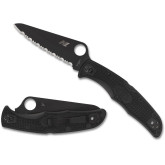 C91SBBK2 Spyderco Pacific Salt 2 Serrated Black Blade