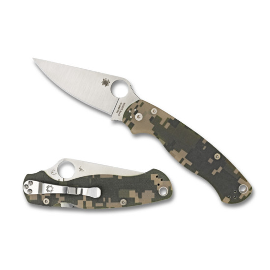 C81GPCMO2 Spyderco Para Military 2 G-10 Camo