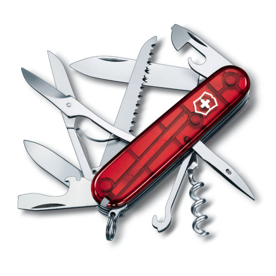 1.3713.T Victorinox Huntsman Transparent Red