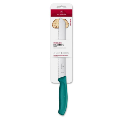 6.8634.21C1B Victorinox nazubljeni nož 21cm (zeleni)